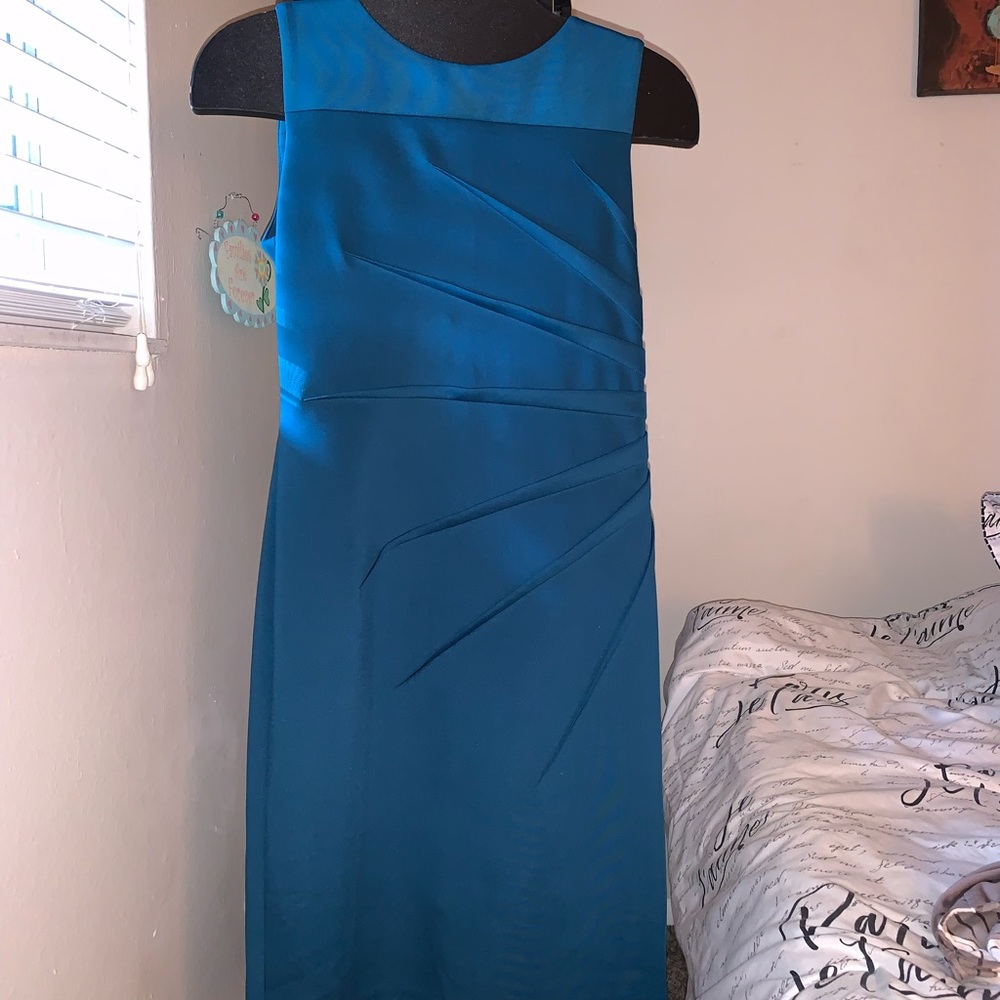Calvin Klein, Teal Blue, Career Dress, size 8